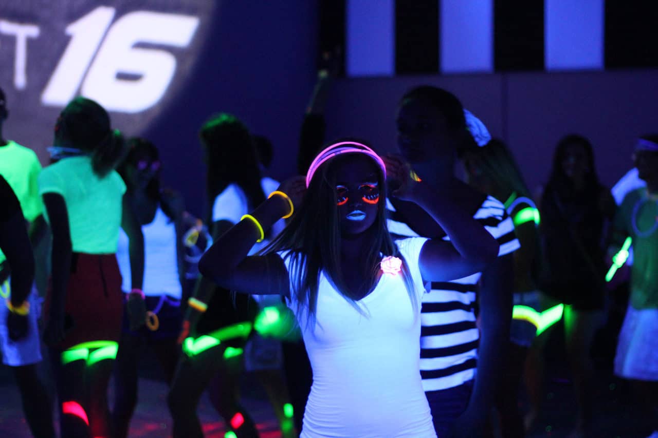 black light party