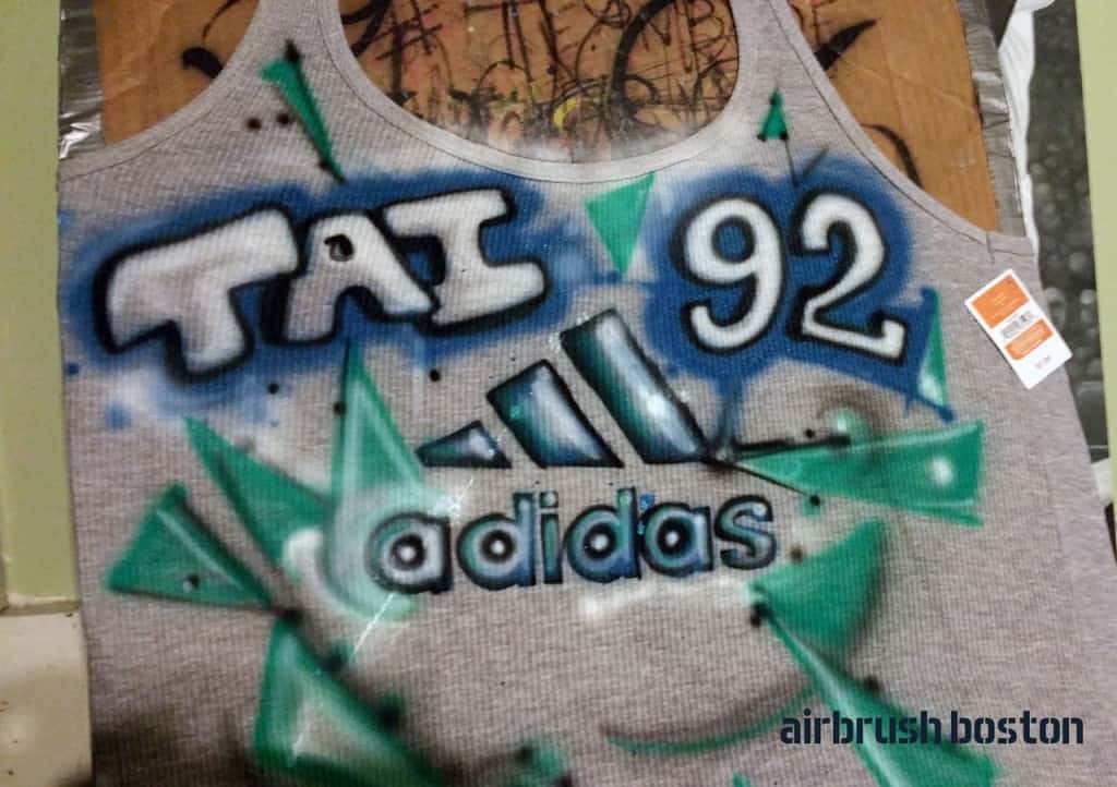 adidas airbrush shirt party