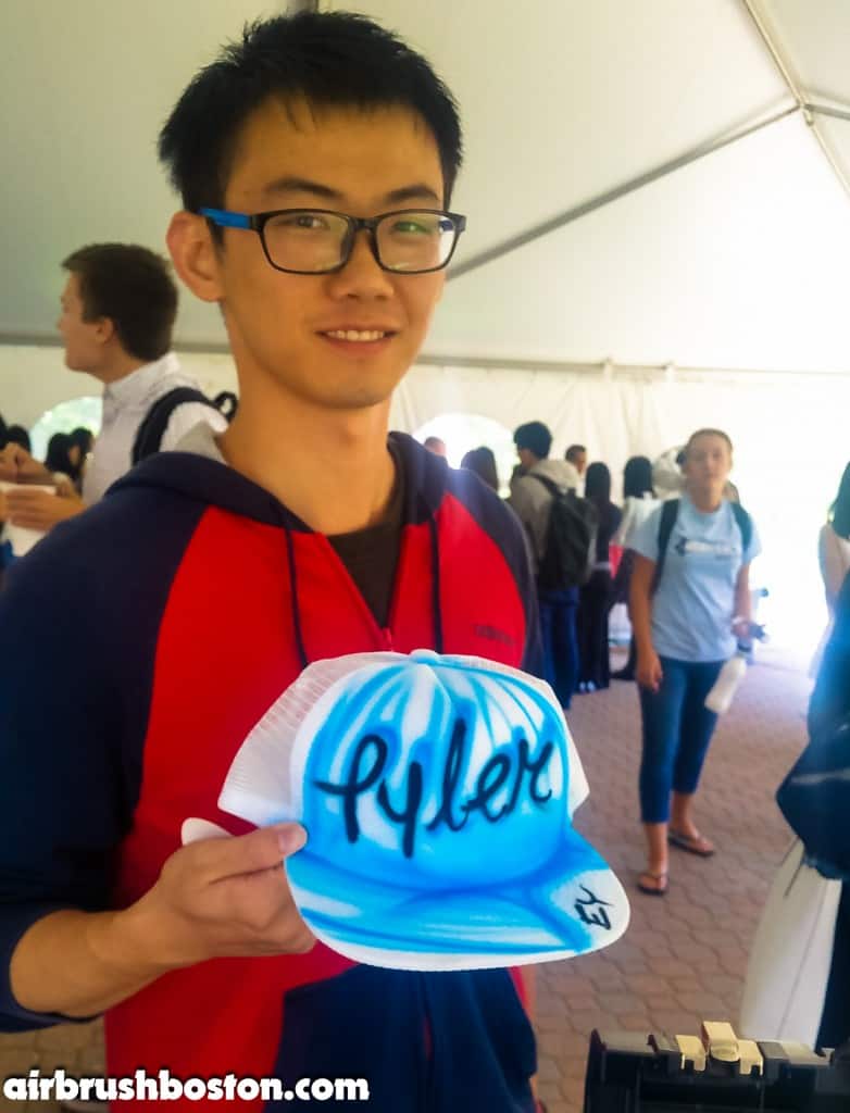 airbrush hats in boston at colleges