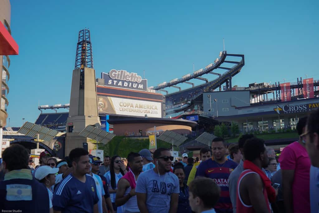 gillette football body art