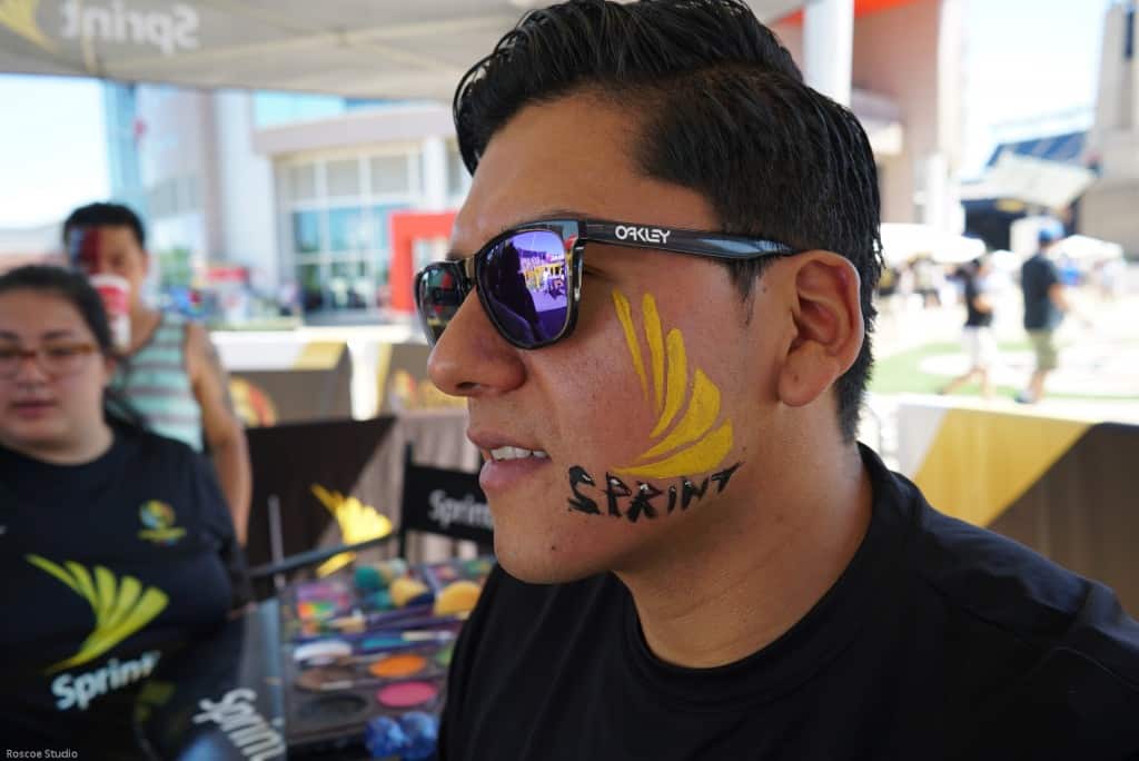 sprint face painting foxboro