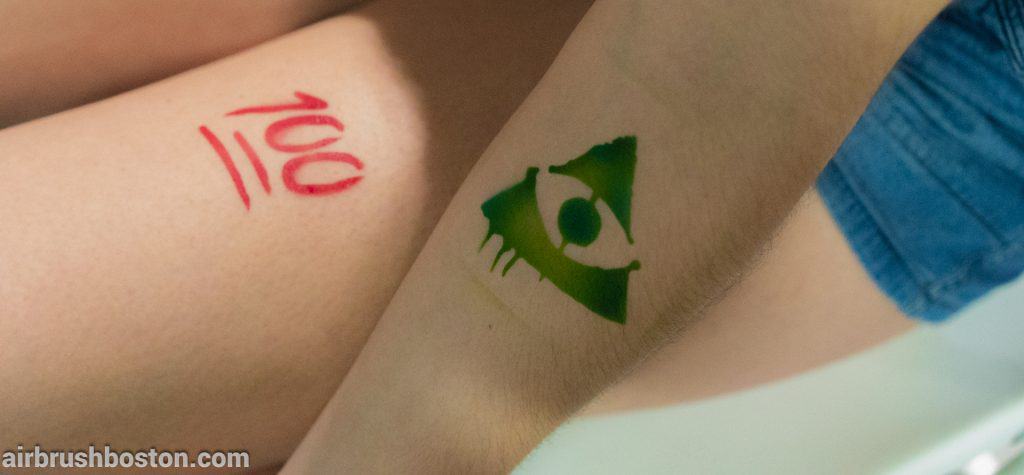 high school airbrush tattoos