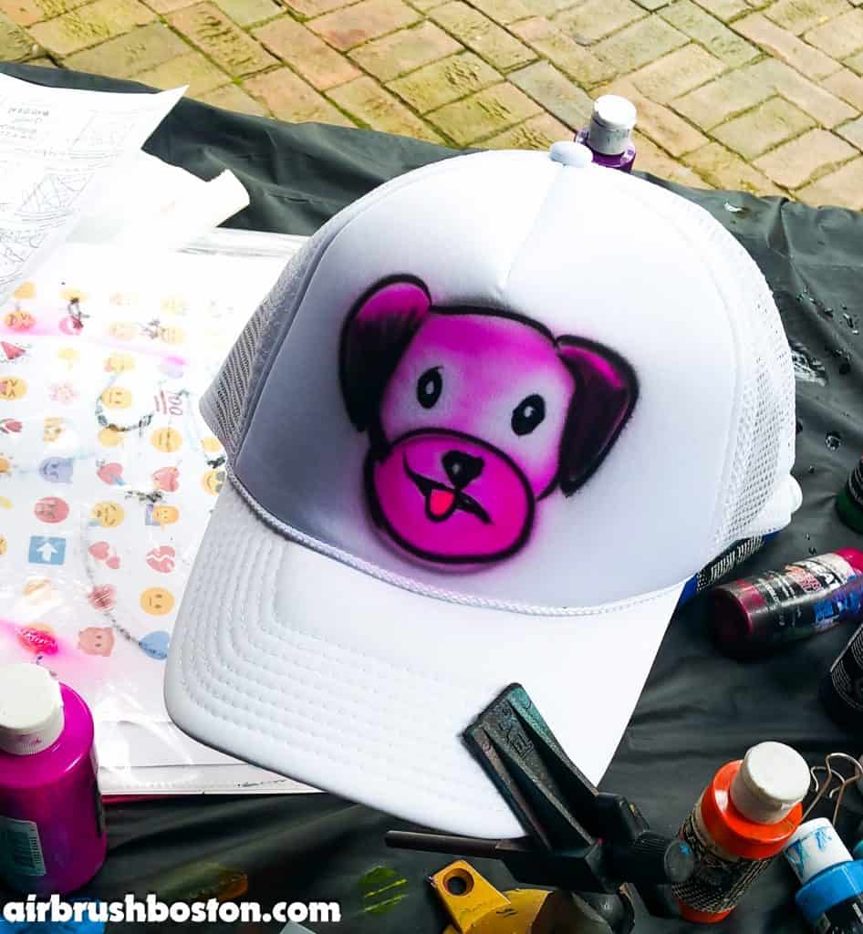 custom airbrush hat party 