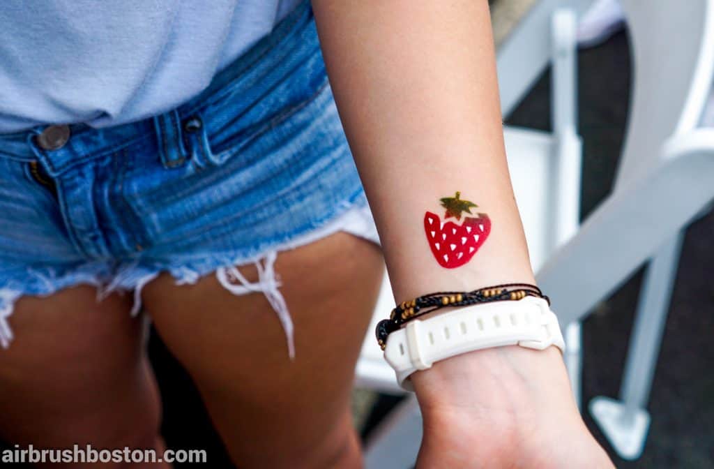 strawberry temporary tattoos boston