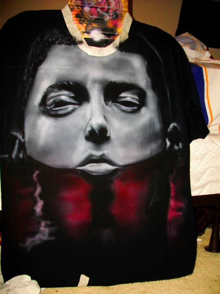 This is a commissioned airbrush shirt