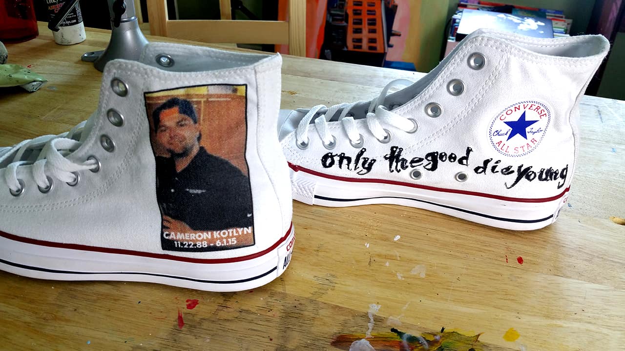 airbrushed converse