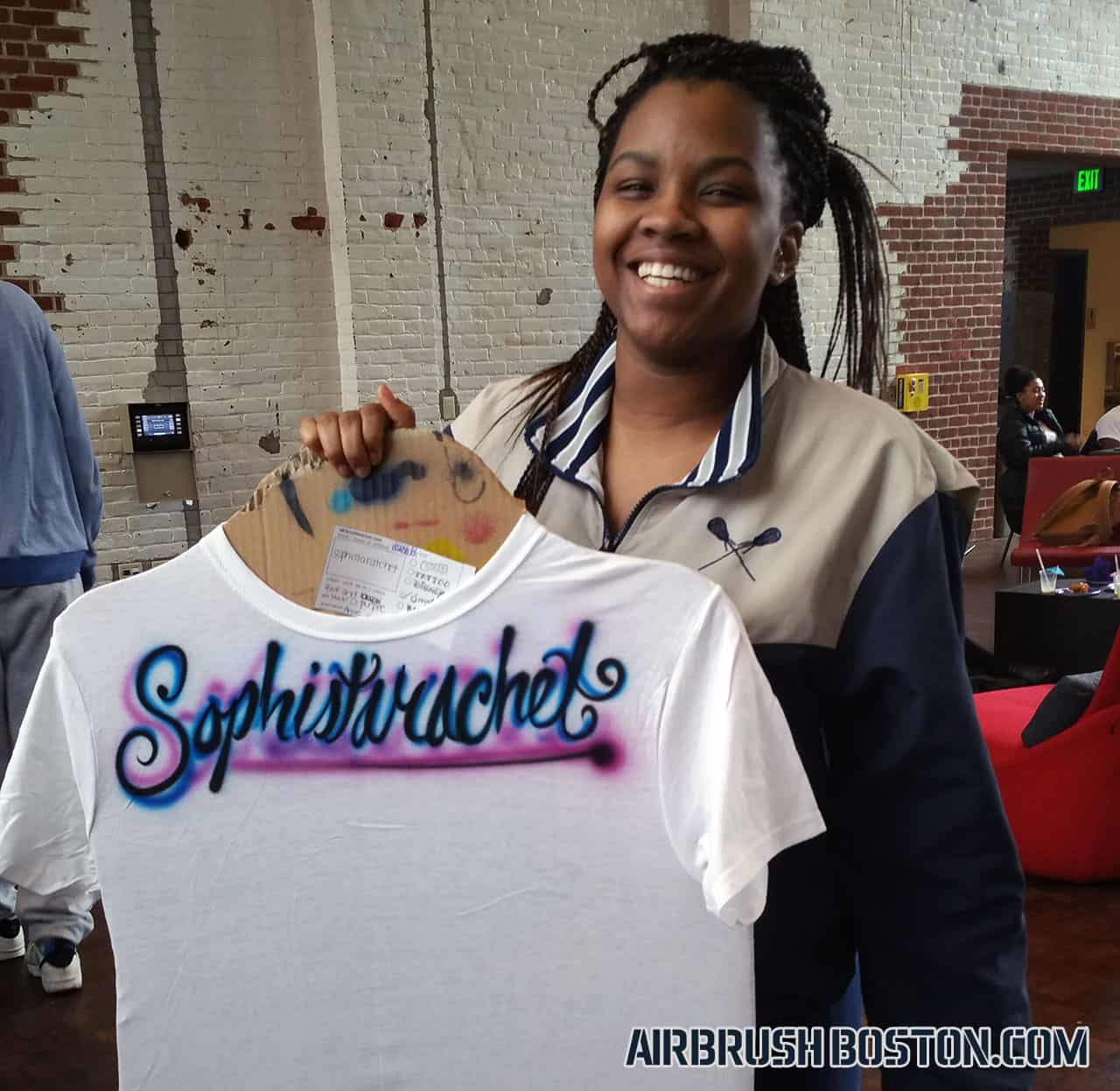 Airbrushing College Tee Shirts at Amherst