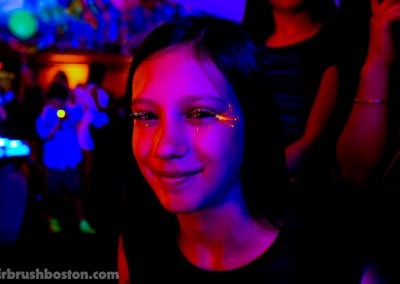 black light face painting artists