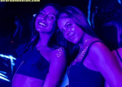 Blacklight face painting party